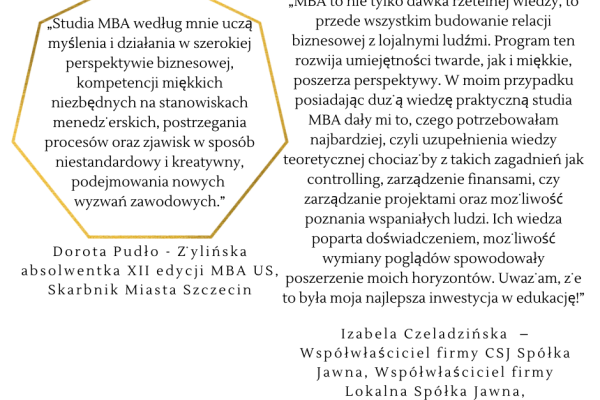 Rekrutacja na Studia Podyplomowe MBA US